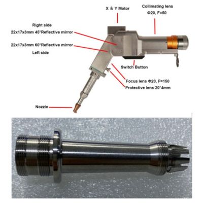 Good price Handheld Double Motor Laser Welding Head with Multi-Geometry Beam Shapes online