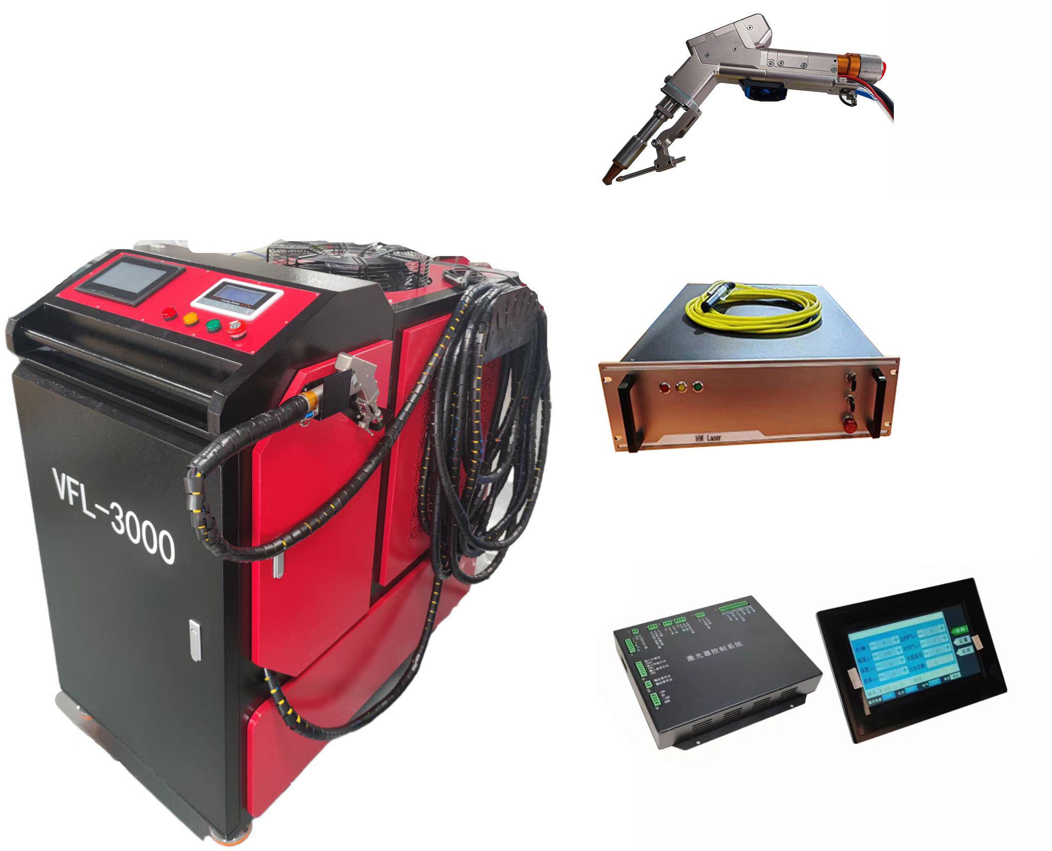 Single Motor Handheld Laser Metal Welding Machine Water Cooling