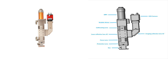 2000w 16000r/Min Wobble Laser Welding Head For Fiber Laser Welding Machine