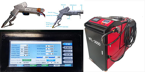 Good price 3000W Portable Fiber Laser Welding Head Water Cooling For Industrial online