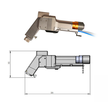 Good price Touch Control Laser Cleaning Head With 10m 20m Cable Length online