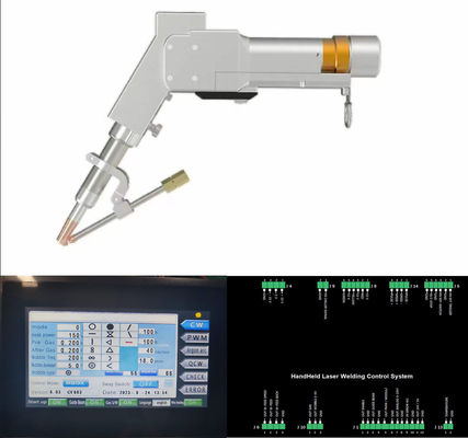 Handheld Laser Welding Head Of Fiber Laser Welding Machine With Various Laser Beam Output Form