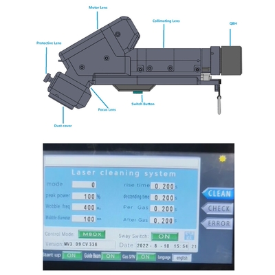 Good price 1500W Handheld Single Motor Laser Cleaning Machine for Cleaning Steel and Stainless Steel online