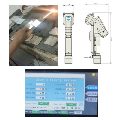 Good price 2000W Handheld Single Motor Laser Cleaning Machine with QBH Fiber Connector online