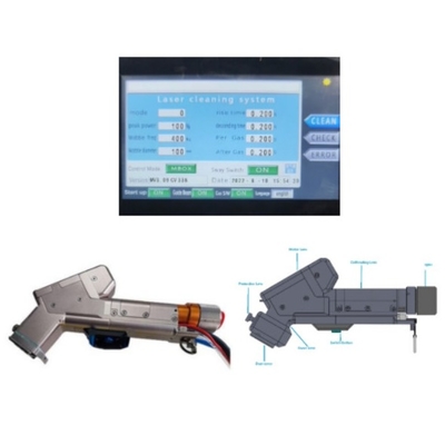 Good price Handheld Laser Cleaning Machine with 0-300mm Laser Cleaning Beam Size for Carbon Steel online