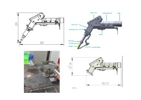 Portable Laser Head 3-in-1 Laser Welding Equipment Supports Welding / Cleaning and Cutting